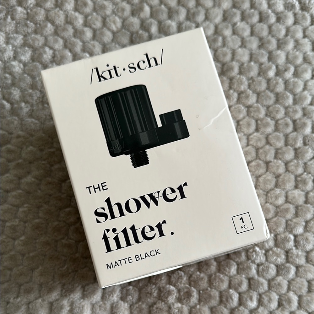 Kitsch Matte Black Shower Filter